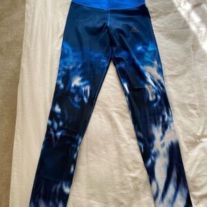 Adidas Women’s Blue Tie-Dye Leggings